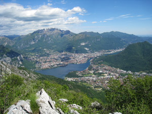 Panorama su Lecco dal Corno Orientale