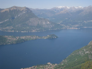 Panorama sul Lago di Lecco e Bellagio