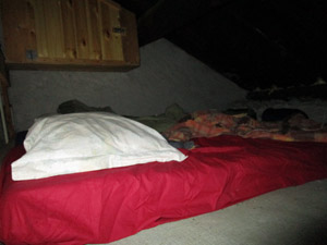 Posti letto sul soppalco