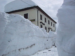 Il Rifugio Stuetta in versione invernale