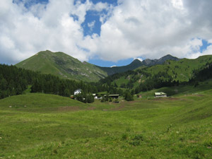 Arrivando con il sentiero a Bazena