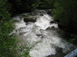 Secondo itinerario - Il Torrente Ravella in piena