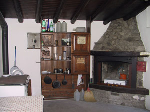 Interno del bivacco