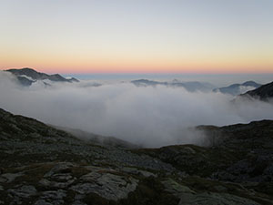 Tramonto dal rifugio