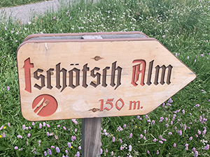 Verso la  Baita Tschtsch