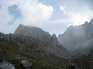 La testata della valle