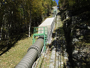 Scavalchiamo la condotta tramite un ponticello