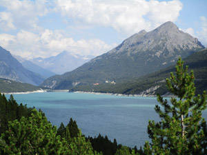 Il Lago di Cancano dal Rifugio Val Fraele