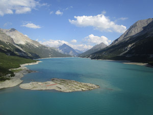 Il Lago di Cancano visto dalla Diga del Lago di San Giacomo