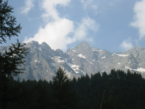 Panorama dal sentiero verso il bivacco