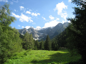 La testata della valle da Paghera