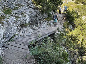 Una passerella di legno