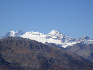 Panorama verso il gruppo del Bernina