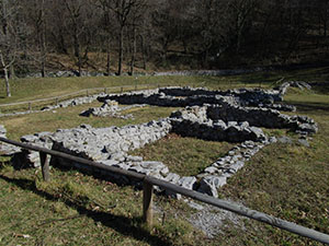 Particolare della zona scavi del Parco Archeologico