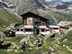 Il retro del rifugio