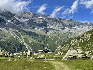 Il prato dietro al rifugio