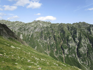 Il panorama alle spalle