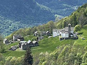 Panorama dalla cappella su Salecchio Inferiore