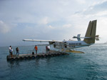 S191 (164585 byte) - The seaplane leave you on a platform offshore and a dhoni picks you up to the island