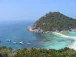 S48 (249521 byte) - Koh Nang Yuan: panorama desde la cumbre de una de las islas